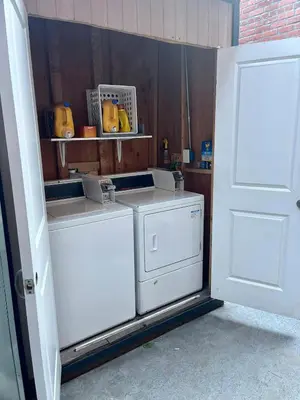 a white washer and dryer in a room at Downtown SD 2BR Suite Free Parking Conv Center in San Diego
