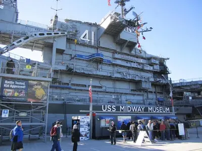 a group of people standing in front of a ship at Free Parking Loft Suite Walk to Conv Center in San Diego