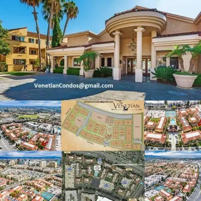 a collage of four pictures of a city at -Vacation-Top corner 2-story one bedroom La Jolla Condo in San Diego