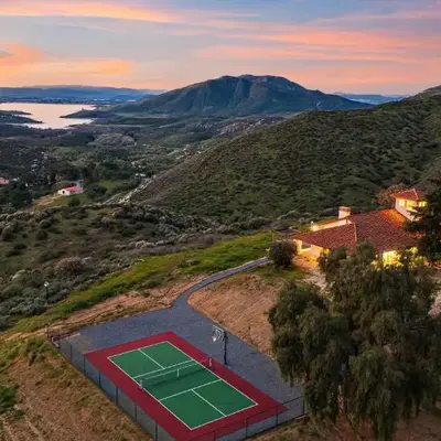 20 Acre Panoramic View Estate Hot Tub Pickleball Game Room