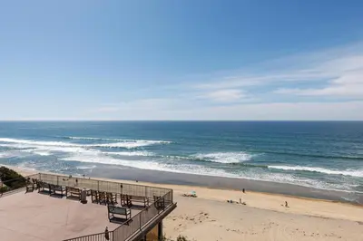 a view of a beach with the ocean at SB-767D - Soothing Solana Oceanfront Condo in Solana Beach