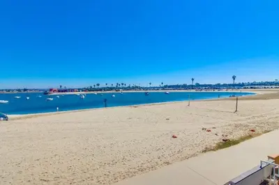 a view of a beach with boats in the water at Marina 2 in San Diego