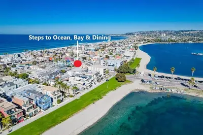 an aerial view of ocean city bay dining at Beach Style 2 in San Diego