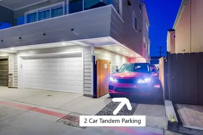 a car parked in front of a garage at Cali Vibes in San Diego