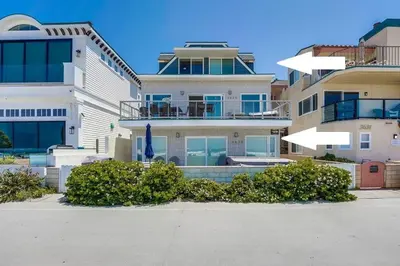 a large white house with a lot of windows at Life's A Beach 1 in San Diego