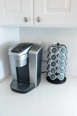 a coffee maker and a toaster on a kitchen counter at 4048 Stylish condo in Hillcrest Mission Hills in San Diego