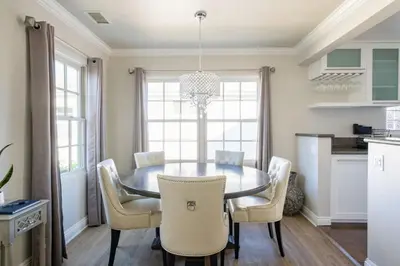 a dining room with a table and chairs at 4221 Urban oasis in Hillcrest Mission Hills in San Diego