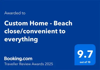 a blue screen with the words cushion home beach close convenient to everything at Custom Home - Beach close/convenient to everything in Oceanside