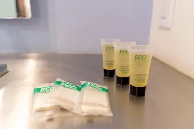 two bottles of ego products sitting on a counter at The Keating in San Diego