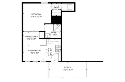 a floor plan of a house at Neptune Charm in Encinitas