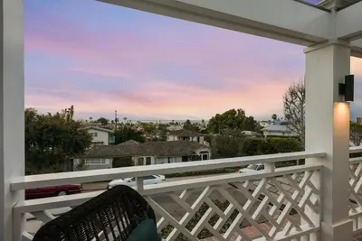a view from the balcony of a house at Coastal La Jolla Luxury w AC, Patios, & Massive Ocean Views! in San Diego
