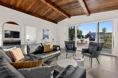 a living room with a couch and chairs at CB-3900A - Coastal Carlsbad Surfer's Dream in Carlsbad