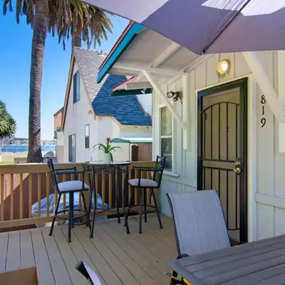 Mission Bay Cottage - Bay View Patio