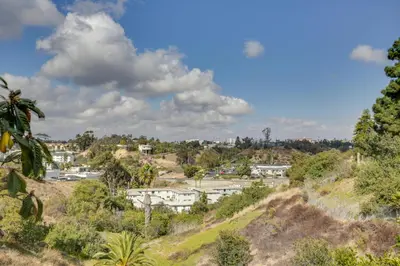 a town on a hill with houses and trees at Spacious Home with Yard about 7 Mi to Dtwm San Diego! in San Diego