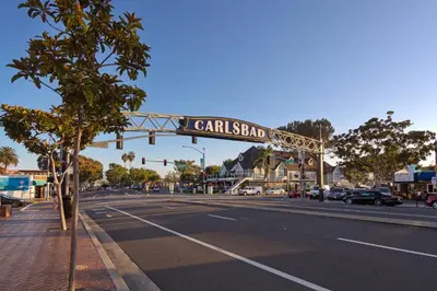 a street sign for canadian street on a city street at Walk To Beach - EV Charger - Outdoor Dining - 2BR in Carlsbad