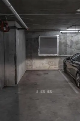 a parking garage with a car parked in it at Skyline Escape in the Heart of Downtown in San Diego