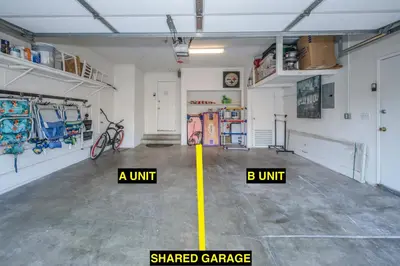 aamed garage with a shared garage with a shared garage with a shared garageshared at 1 Bedroom Apartment in the back of our Oceanfront Home in Newport Beach