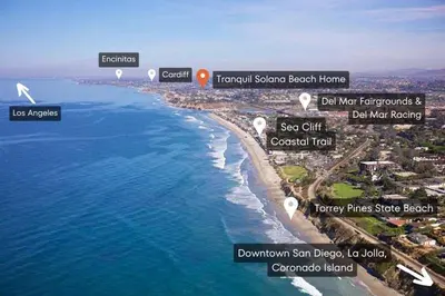 Gallery image of Solana Beach Home 4 blocks from the Ocean in Solana Beach