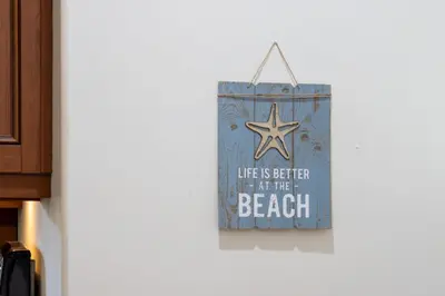 a sign that says life is better at the beach at Stunning huge one level 1350 ft. cottage in Mission Viejo