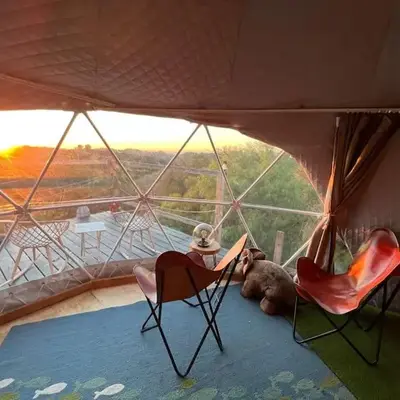 Sunset Dome - Outdoor Shower/Composting Toilet