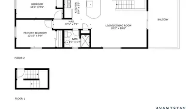 a floor plan of a house at Surfrider II by AvantStay Walk to the Beach Balcony in Newport Beach