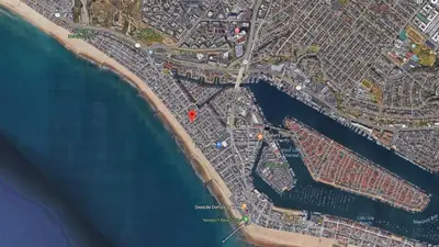 a map of a city next to the water at 3 Bedrooms in Newport Beach