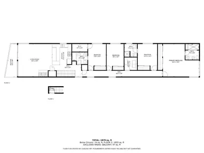 a floor plan of a house at 1807 W Bay Unit B in Newport Beach