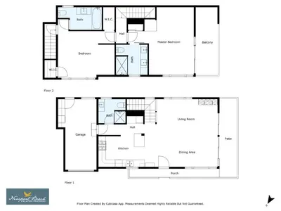 a house with a viewfloor plan at 2314 W Oceanfront A in Newport Beach