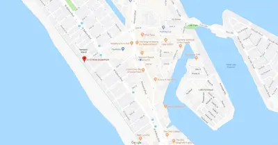 a map of the city of dublin with streets at 3112 W Oceanfront B in Newport Beach
