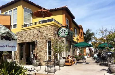 a building with a clock on the side of it at PRIVATE La Jolla Guest Suite in San Diego