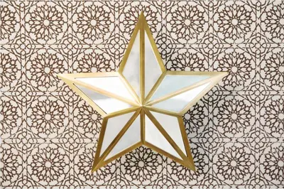 a gold star hanging on a wall at Casa Laguna Hotel & Spa in Laguna Beach