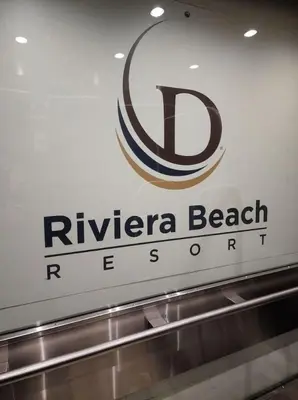 a sign for the rijkenha beach resort at Diamond - Riviera Beach and Spa Resort 1bd in Dana Point