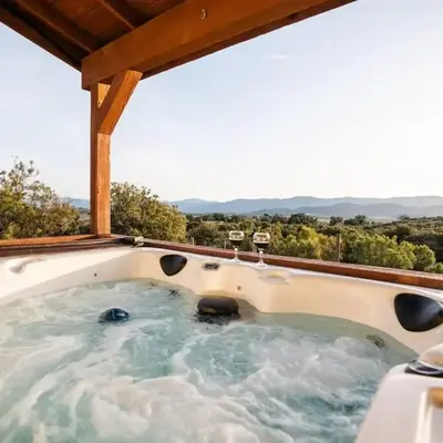 Stylish Country Home with Hot Tub and Amazing Views on 40 Acres