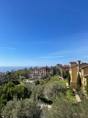 a view of a town with houses on a hill at Marriott's Newport Coast Villas in Newport Beach