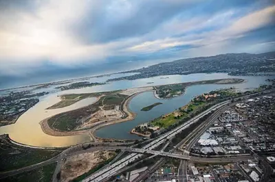 an aerial view of a river and a city at Majestic Views Pool&Jacuzzi, Mini Golf, Playground in Spring Valley