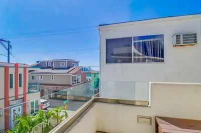 a view of a balcony of a building at Ocean & Bay in San Diego
