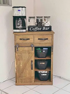 a coffee cart with a coffee maker on top of it at Sunny Retreat HUGE Single Level Home with large yard in San Diego