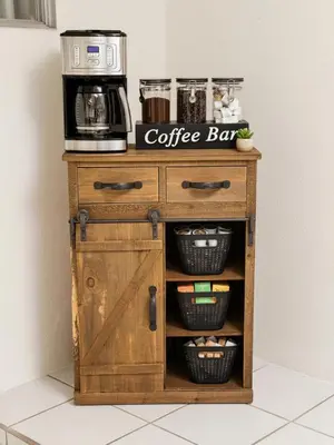 a coffee cart with a coffee maker on top of it at Comfortable 2Bed in Duplex with private Sunroom in San Diego