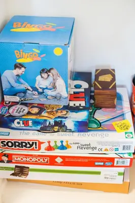 a stack of lego movies on top of each other at Gorgeous Retreat Close to Beach and Downtown in San Clemente