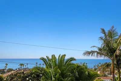 a view of the ocean and palm trees at New with Panoramic View in Sunset Cliffs in San Diego