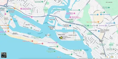 a map of dublin showing the city and its attractions at Balboa Beach Getaway Steps2Sand Firepit BBQ in Newport Beach