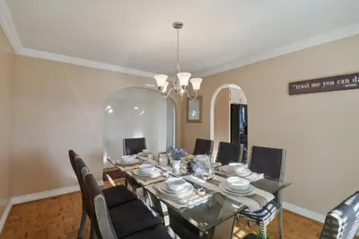 a dining room with a long table and chairs at Entire Private Home with 5 Bedrooms 4 Bathrooms, 3-Acres Estate, 3000 sqft, near Winery in Fallbrook, Available Now in Fallbrook