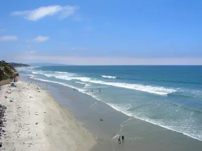 a group of people on a beach near the ocean at Enjoy Some Sea-clusion-DMST25 in Solana Beach