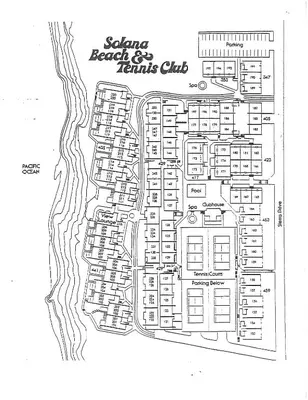 a black and white map of a city at Happy Days - SBTC101 in Solana Beach