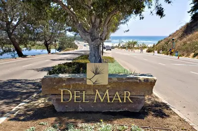 a sign for del mar on the side of a road at Vista Pacific - DM1050 in Del Mar