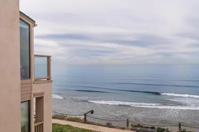 a view of the ocean from a building at Sea For Miles - SUR93S in Solana Beach