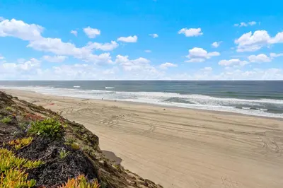 a sandy beach with the ocean in the background at Aqua Horizon - SBTC112 in Solana Beach