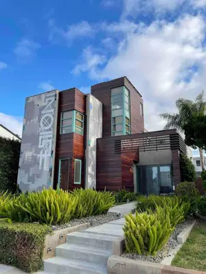 a building with stairs in front of it at Hotel-Style Independent Suite in Ocean Beach in San Diego