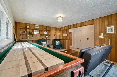 a large ping pong table in a room at Hot Tub, Fire Pit, BBQ, Shuffleboard, Walk To Beach in Carlsbad