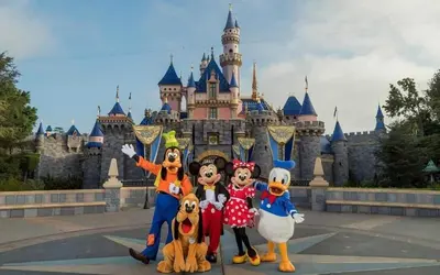 a group of people posing in front of a castle at 3690 Carlsbad Boulevard - Unit D in Carlsbad
